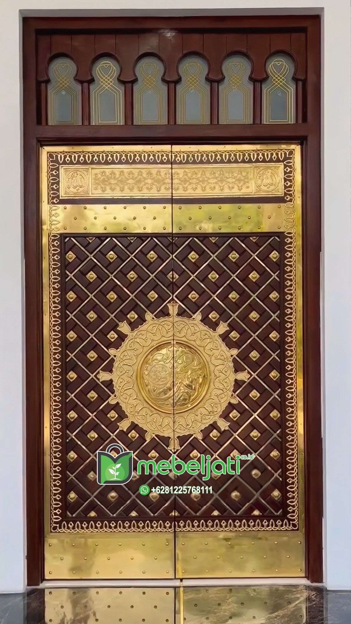 Replika Pintu Masjid Nabawi Kayu Jati Kuningan Asli