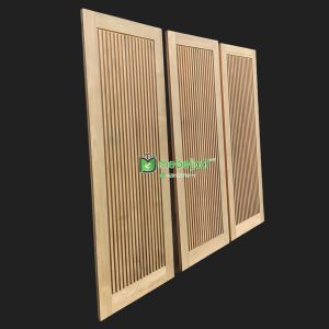 Pintu Minimalis Garis Garis Kayu Jati Asli Tua