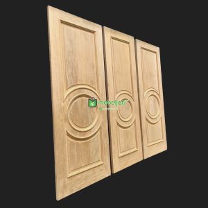 Pintu Kamar Fuji Kayu Jati Asli Tua Model Minimalis Lingkaran