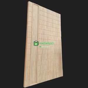 Pintu Minimalis Blok Utuh Kayu Jati Asli Premium