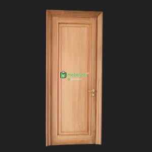 Pintu Jati Untuk Kamar Model Minimalis Panel Blok Utuh