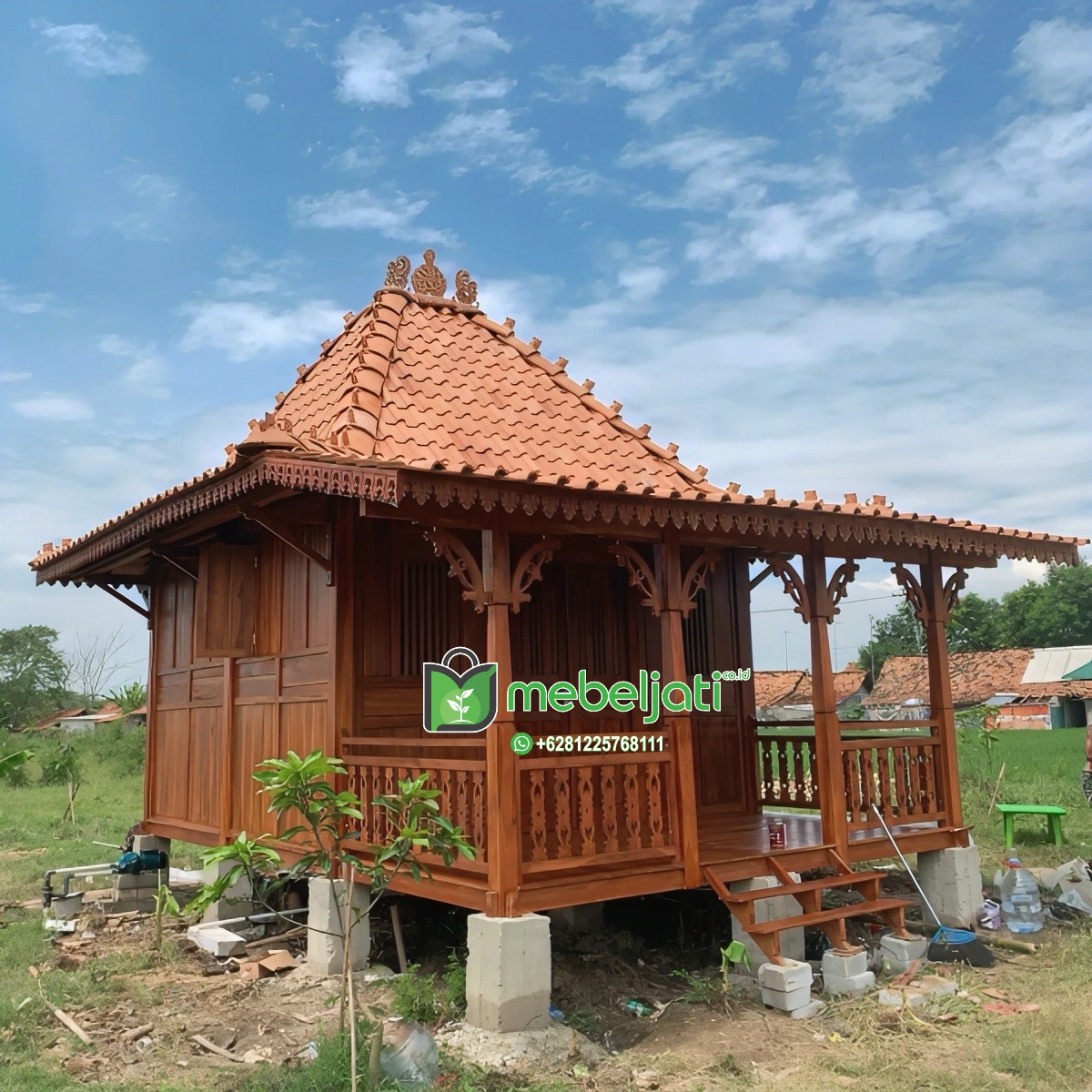 Gazebo Rumah Kayu Jati 4x6 Meter